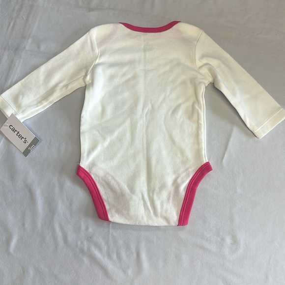 Carter's - Cream and Pink 'Little Sister' Onesie - Picture 3 of 3